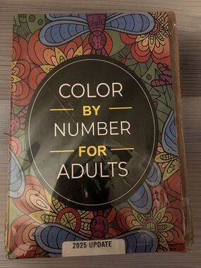 Color By Number For Adults - Vibrant Floral Cover